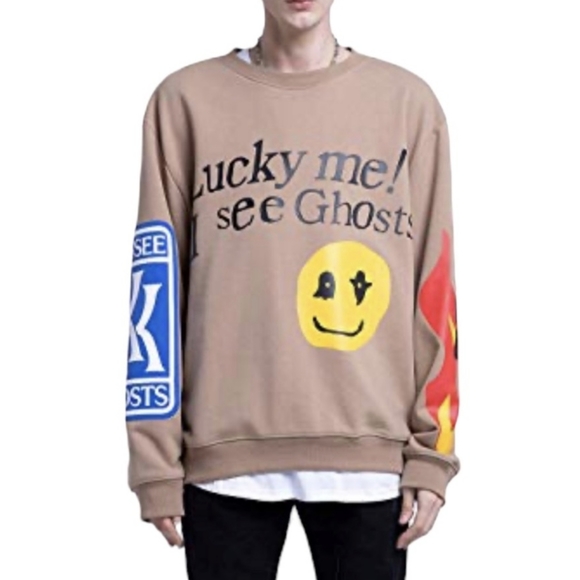 Yeezy | Shirts | Nagri Kanye West Lucky Me I See Ghosts Sweatshirt |  Poshmark